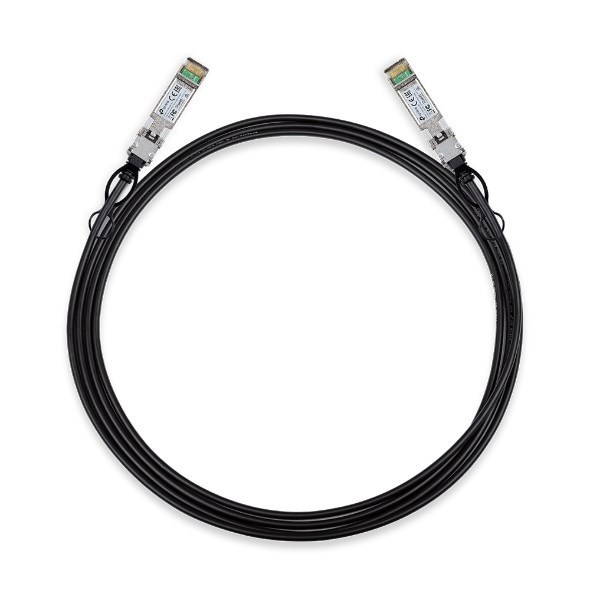 TP-Link SM5220-3M 3 Meter 10G SFP+ Direct Attach Cable, Drives 10 Gigabit Ethernet, 10G SFP+ Connector On Both Sides (Replaces Txc432-Cu3m)