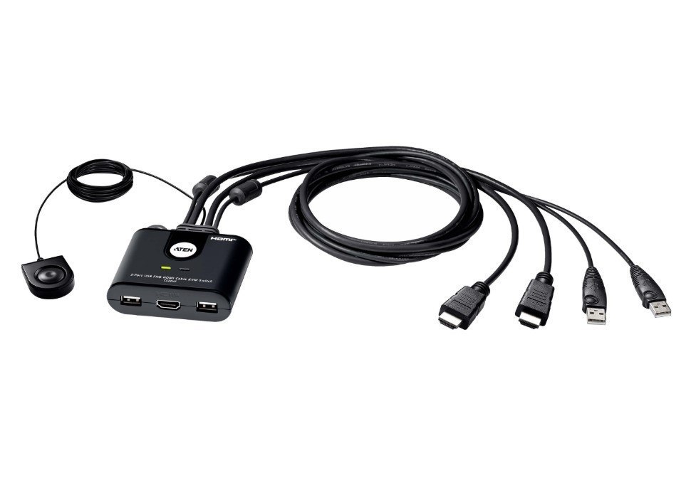 Aten 2-Port Usb Full HD Hdmi Cable KVM Switch