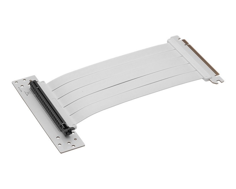 Msi MPG Pci-E 4.0 X16 Riser Cable 180mm-White Supports Atx / M-Atx / Mini Itx, 2X Usb 3.2, 1X Usb-C, 1X HD Audio, 1X Mic, Atx Power Supply(NEW)