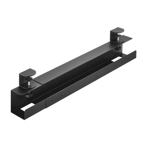 Brateck Extendable Clamp-On Under Desk Cable Tray -- Black, 800/1000/1200X100X178MM (LS)