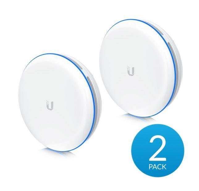 Ubiquiti UniFi Building-to-Building Bridge - 60 GHz Wireless Bridge With A 10 GBPS SFP+ Interface, Complete PtP Link, Sold As 2 Pack