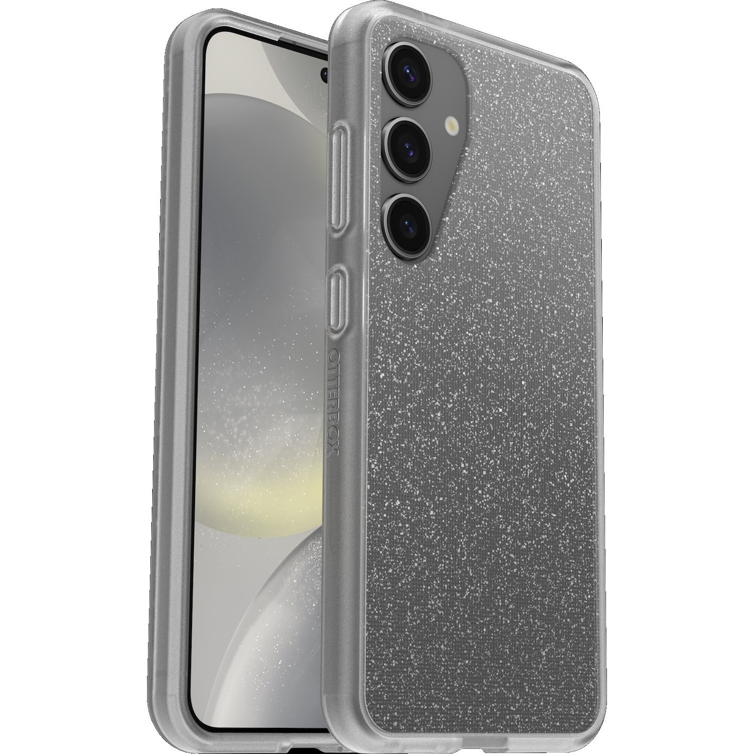 OtterBox React Samsung Galaxy S24 5G (6.2') Case Stardust(Clear Glitter) - (77-94661),Drop+ Military Standard, Wireless Charging, 7 Years Warranty