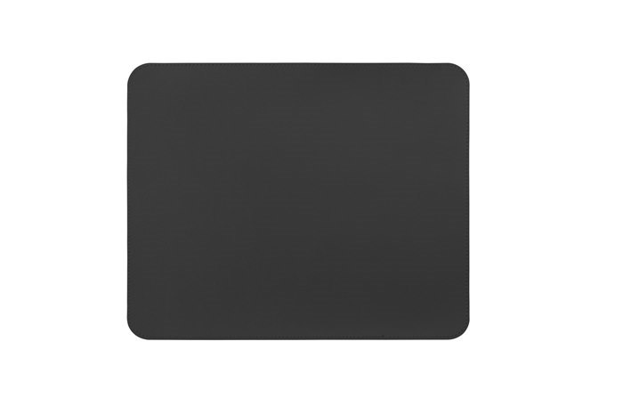 Brateck MP07-2-B Double-Sided PVC Leather Mouse Pad Black, 300X250X2MM, Water-Resistant Design (LS)