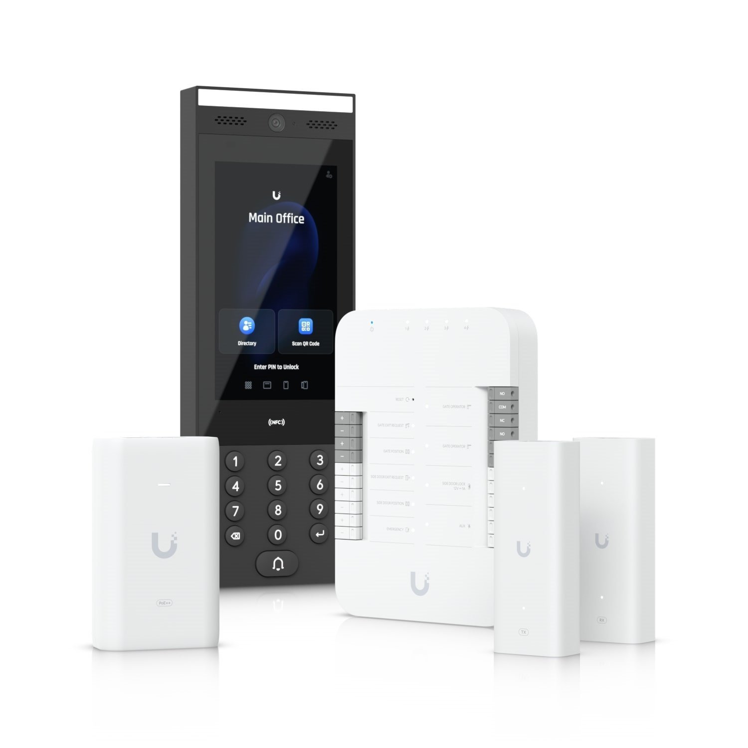 Ubiquiti Gate Access Starter Kit, Control Vehicle Gate BY Connect Intercom & Authorize Gate Access License Plate Unlock, PoE++, 50V DC, 1A