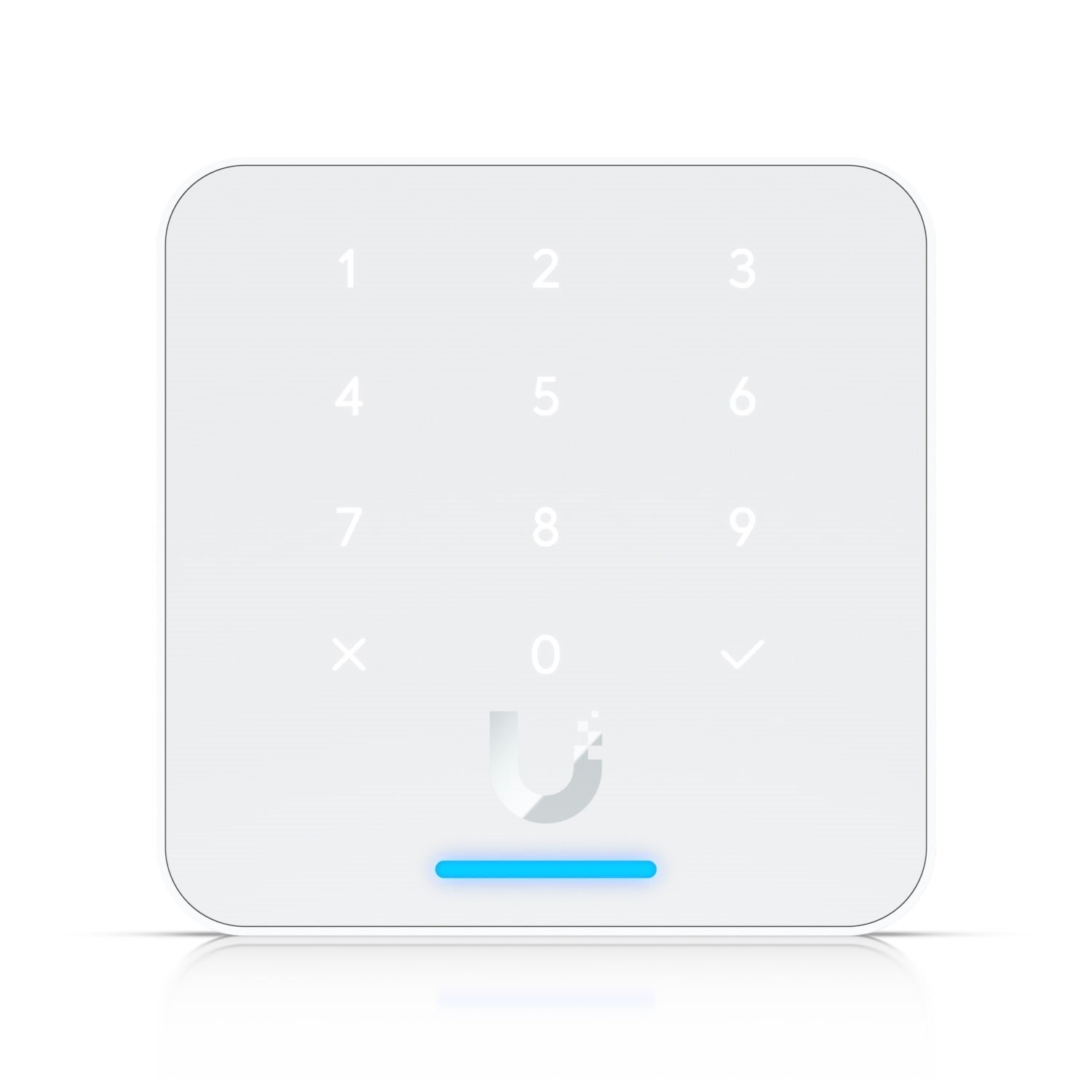 Ubiquiti Ubiquit Reader Flex, White ,Third-generation NFC Card Reader With A Keypad & Apple Touch Pass Support, Outdoor Ip55, Power Via Poe
