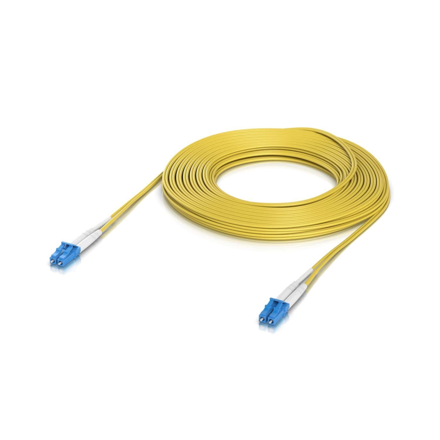 Ubiquiti Os2 Duplex LC Upc Fiber Patch Cable, Length 15M, Lightweight Fiber Patch Cable For Up To 100G Connections,