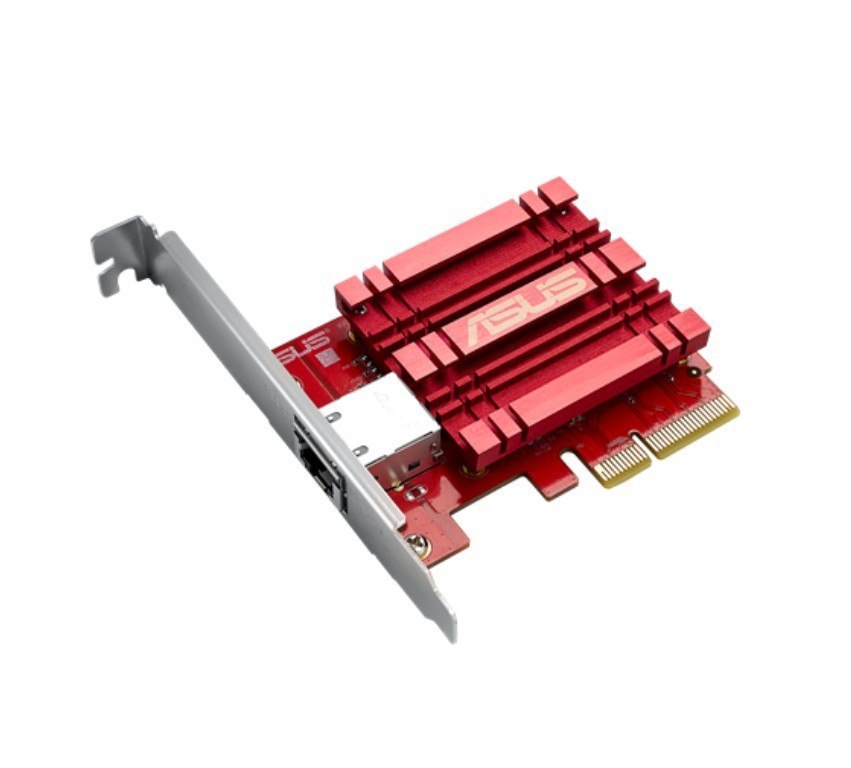 Asus XG-C100C V3 10GBase-T Pci-E Network Adapter, 10/5/2.5/1Gbps, 100Mbps, RJ45 Port, Built In Qos ( Nic )