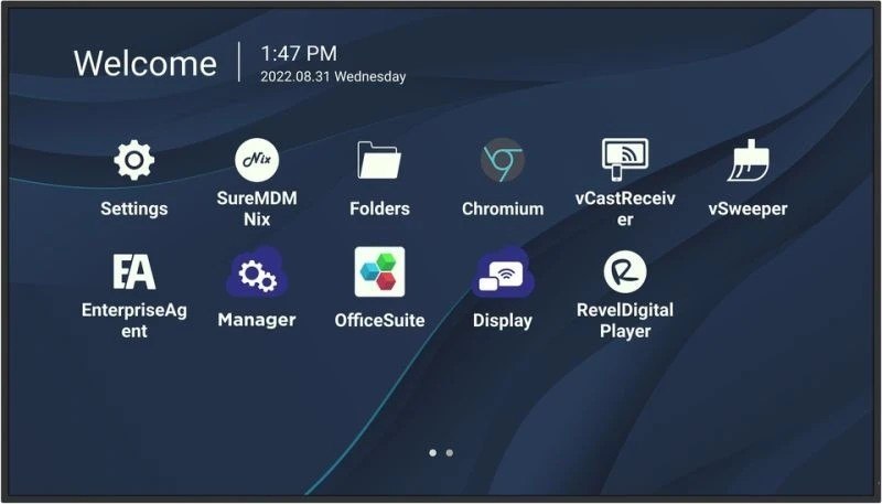 ViewSonic Cde5530 55' 4K Presentation Display Wireless Presentation, Single Usb-C Cable For 65W, 24/7 Video Playback, Remote Device Management, ProAV