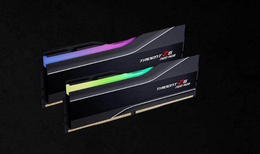 G.Skill F5-6000J2836F48GX2-TZ5NR 96GB (2 X 48GB)/ Amd Expo/ DDR5 6000 MT/s/Timings 28-36-36-96/Voltage 1.35V/TZ5 Neo RGB