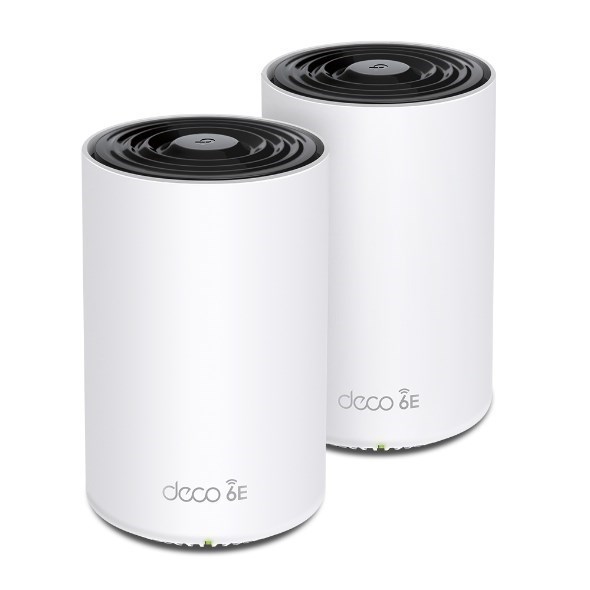 TP-Link Deco Xe75 Axe5400 Tri-Band Mesh Wi-Fi 6E System (2-Pack) 574 MBPS At 2.4 GHz + 2402 MBPS At 5 GHz + 2402 MBPS At 6 GHz