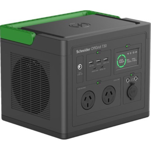 Apc OffGrid Portable Power Station 730, 700W, 120V, 738Wh Lithium-Ion, LCD, 3 Nema, Sinewave, 3 Usb-A, 2 Usb-C, Wireless Charger