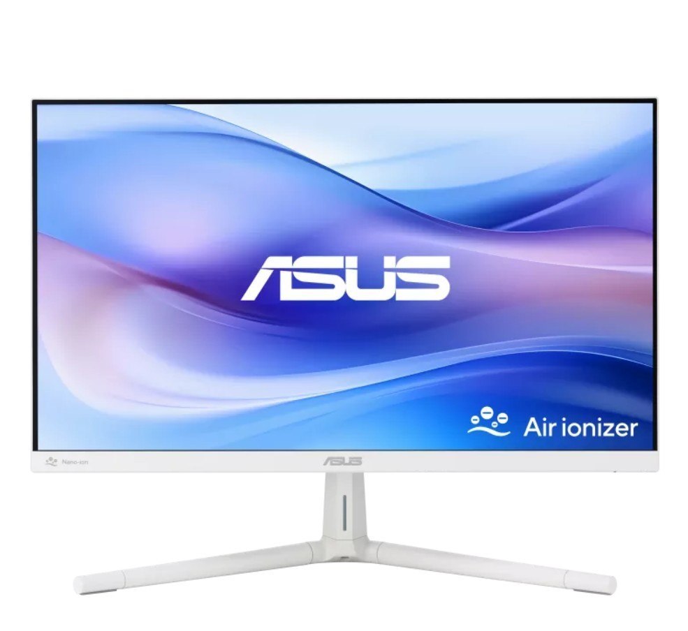 Asus Vu249hfi-W 24' Eye Care Monitor, Full HD (1920 X 1080), Ips, 100Hz, SmoothMotion, Adaptive SYNC, Air Ionizer, Eye Care Plus Technology, Blue Ligh
