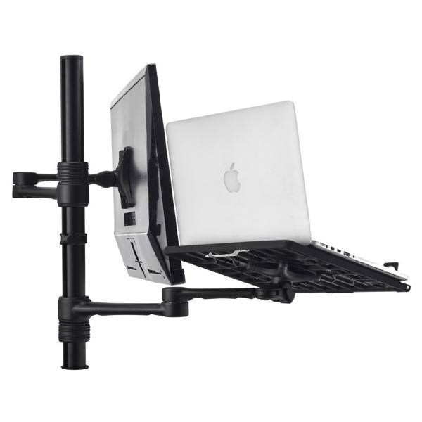 Atdec Mounting Arm for Notebook, Monitor, Flat Panel Display, Curved Screen Display, Mini PC - Black - Landscape/Portrait
