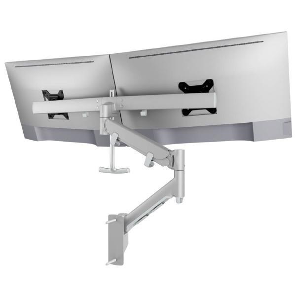 Atdec Awms-Rhxw Tandem Crossbar Dual Monitor Wall Mount. Max Load 2-7KG Per Device. Vesa Up To 100X100. Silver