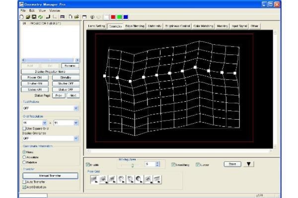 Panasonic Geometry Manager Pro Software - Geometric Adjustment Option For 3D Mapping And Complex Projection Adjustments.