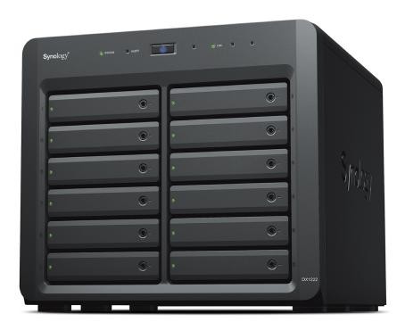 Synology Expansion Unit DX1222 12-Bay 3.5" Diskless Nas For Cmptabile Scalable Models , Synology Drives Only