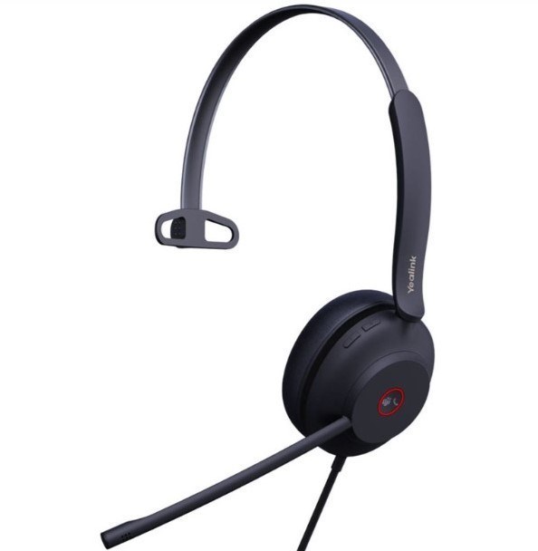 Yealink Uh35 Mono Uc Usb-C/A Wired Headset, Microsoft Teams & Uc Certified, Dual Noise-Canceling Microphones Usb-A / 35MM Speaker, Lightweight