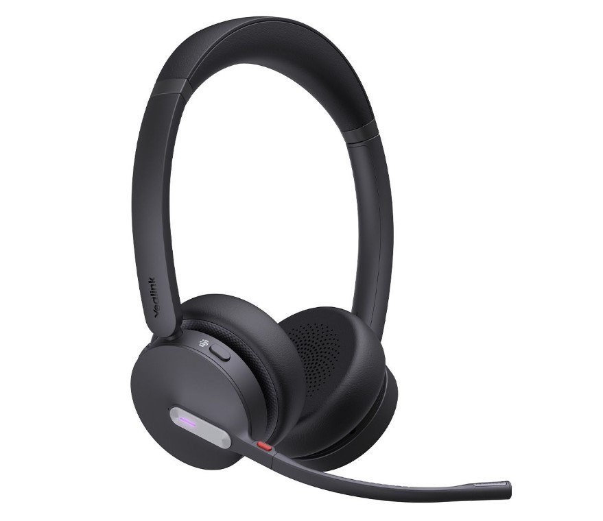 Yealink WH64 Hybrid Dual Uc Dect Wireless Headset, Dect & Bluetooth Hybrid Wireless Technology, 3-Mic Noise Cancellation, Uc Certified, Dongle WDD60
