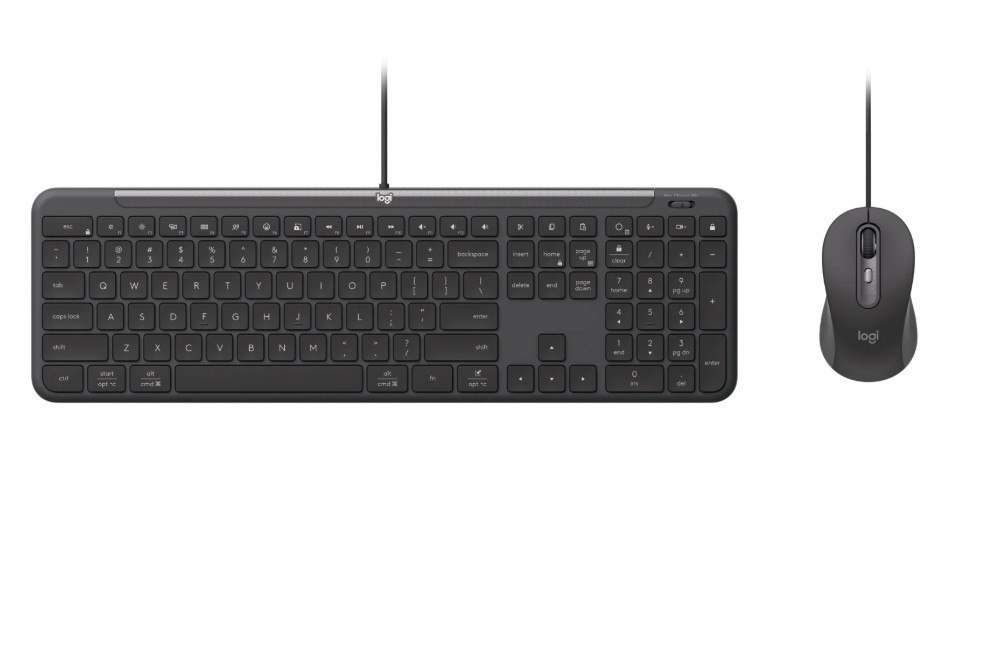 Logitech MK620 Slim Wired Combo MK620 For Business - Multi-OS Keyboard And Mouse For Workplaces