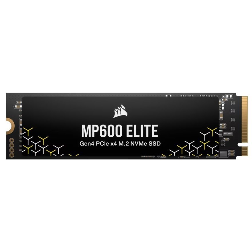 Corsair MP600 Elite 1TB PCIe Gen4 X4 NVMe 1.4 M.2 SSD, M.2 2280, PCIe 4.0, 7000 MB/s Read, 6200 MB/s Write, 3D TLC Nand, Windows/Mac Compatible
