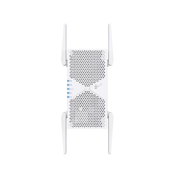TP-Link Re405be Be6500 Dual-Band Wi-Fi 7 Range Extender With Be6500 Speeds, Mlo, 160MHz, 4× Antennas, EasyMesh, And 2.5G Ethernet Port