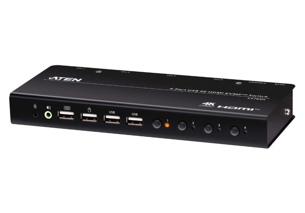 Aten 4-Port Usb 4K Hdmi KVMP™ Switch (Cables Included)
