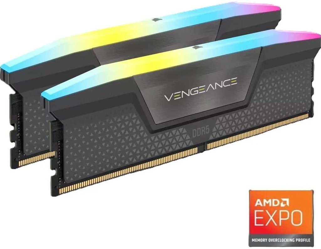 Corsair Vengeance RGB 16GB (2 X 8GB) 288-Pin PC Ram DDR5 5200 (PC5 41600) Desktop Memory
