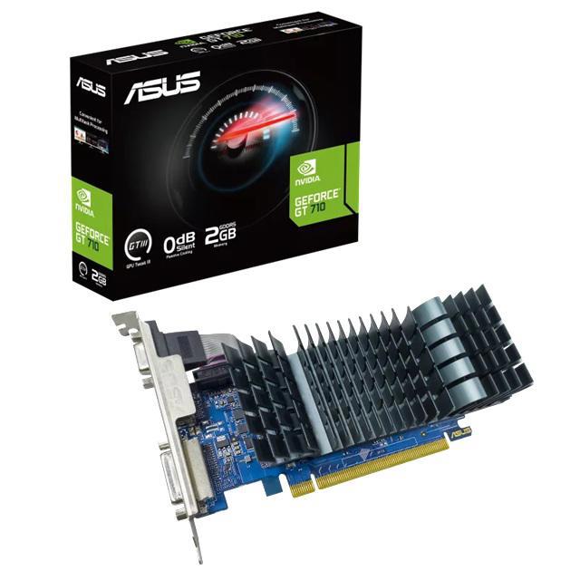 Leader Computer Asus nVidia GeForce Gt710-Sl-2Gd5-Brk-Evo 2GB GDDR5 Evo Low-Profile Graphics Card For Silent HTPC Builds