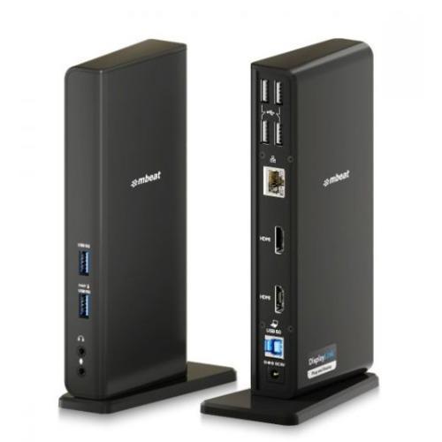 Mbeat® Usb-C/A Dual Hdmi DisplayLink Docking Station Dual Full HD 1080P @60Hz 2 × Hdmi 1.3 1 × Usb-B 3.0 2 × Usb-A 3.1 Gen 1 4 × Usb-A 2.0