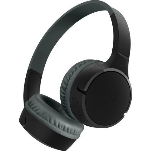 Belkin SoundForm MiniWireless on-Ear Headphones For Kids - Black(AUD002btBKV3),Built-in Microphone, Aux Cable (3.5MM), 2 Years Warranty