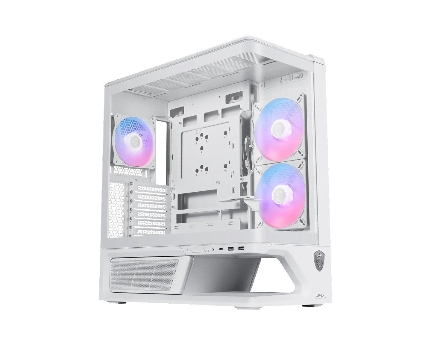Msi Curved TG Front Atx Mid 2X140mmargb Side