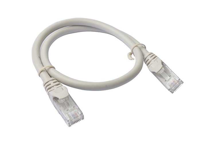 8Ware 8WR Cab Nw-Cat6a-0.25M-Grey/White