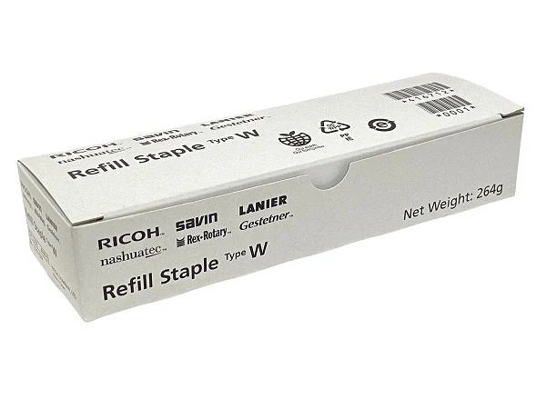Ricoh Staple Refill Type W 8,000 Page Yield, For MPC4503 & MPC5503