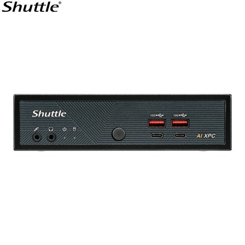 Shuttle Ai XPC, Intel ® Meteor Lake Core Ultra 5 125H Processor, 2X DDR5, 3X M.2 2280, 2X Hdmi, 2X DP, 8X Usb, 4X 2.5G Lan, 1X M.2 2230