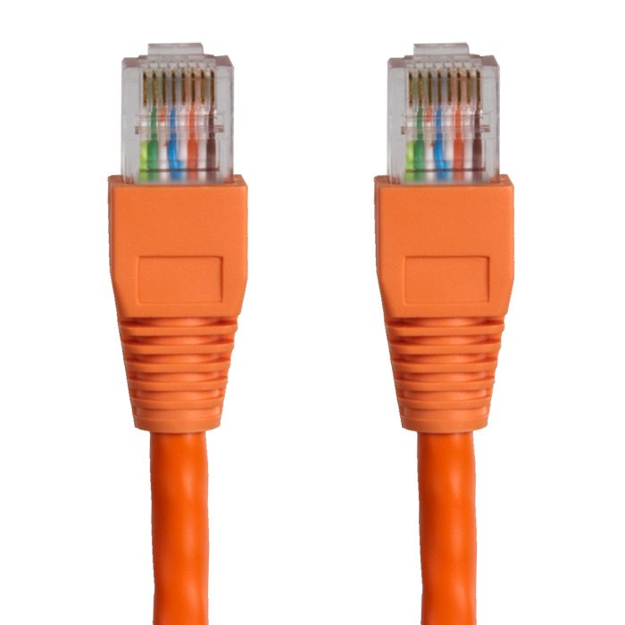 Cabac Hypertec 1M Cat6 RJ45 Orange Patch Lead RJ45