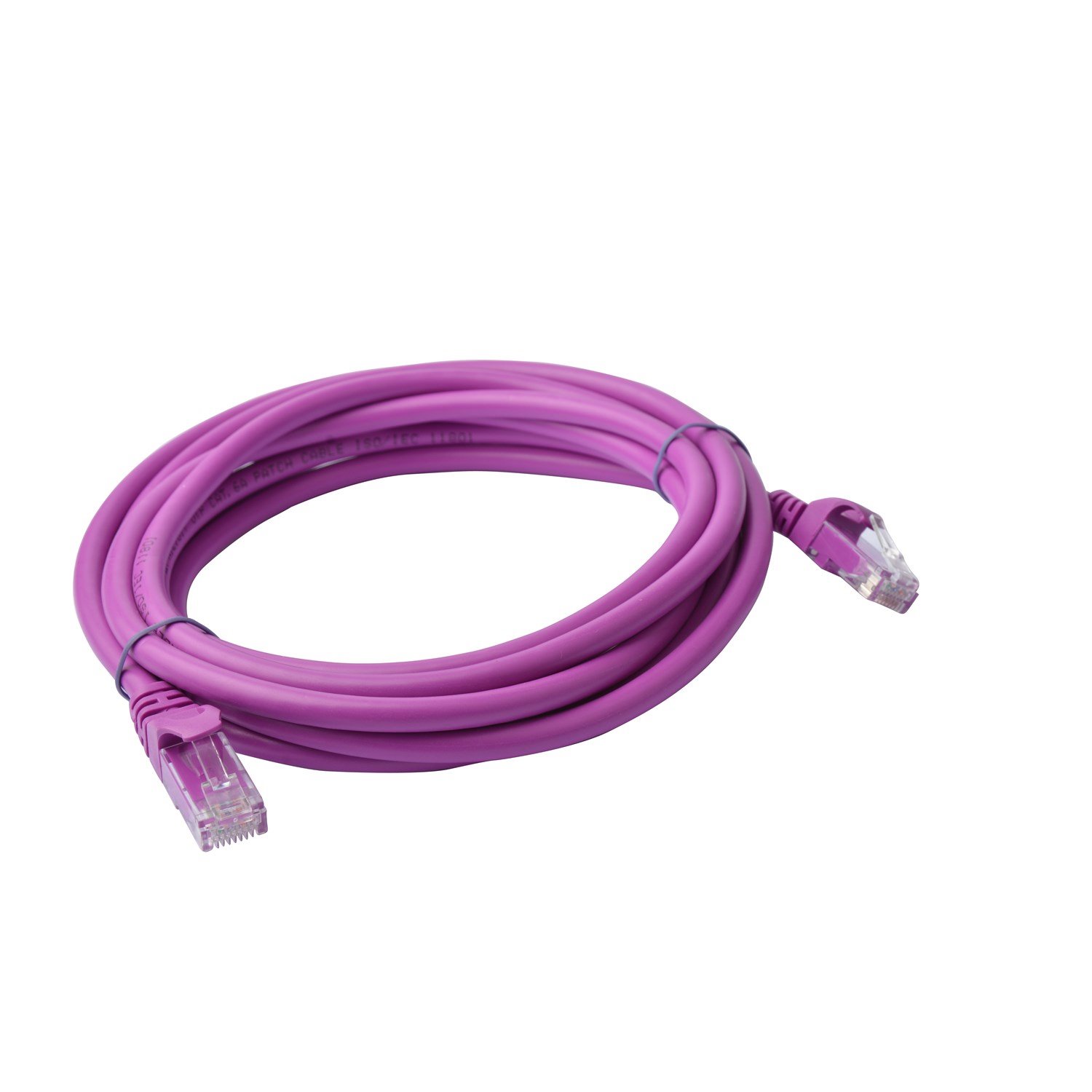 8Ware Cat 6A Utp Ethernet Cable, Snagless  - 3M Purple