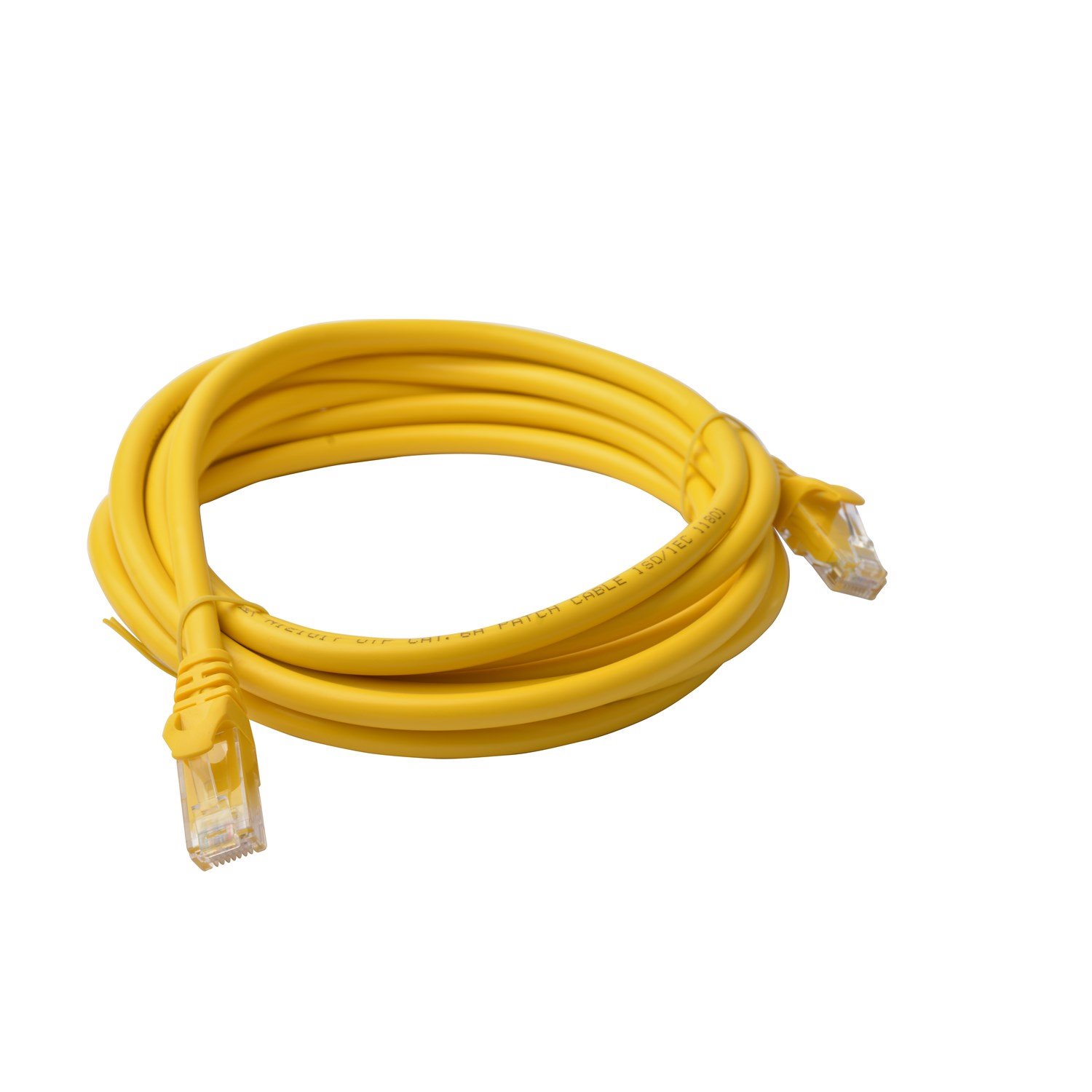 8Ware Cat 6A Utp Ethernet Cable, Snagless  - 3M Yellow