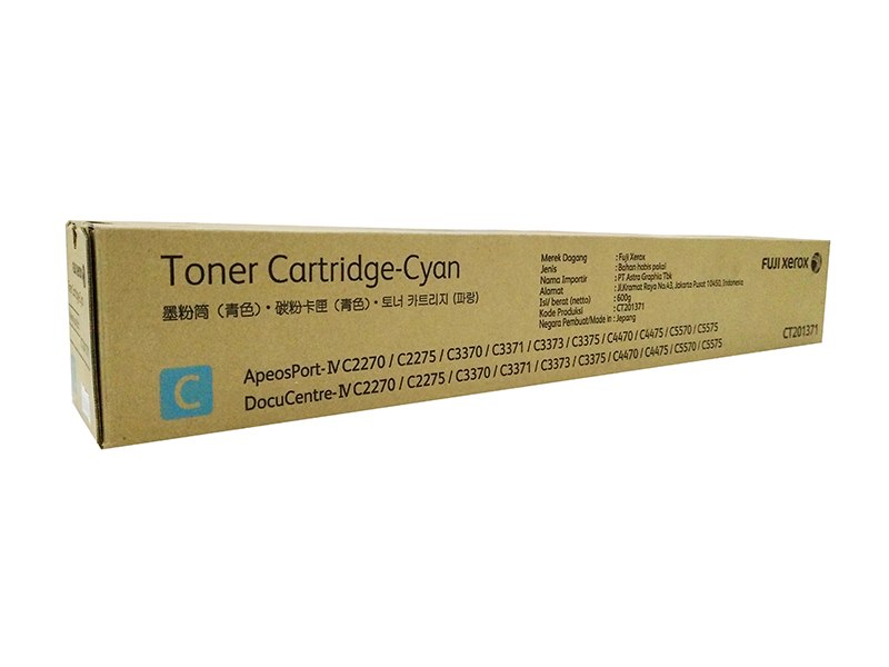 Fuji Xerox Original Laser Toner Cartridge - Cyan - 1 / Box