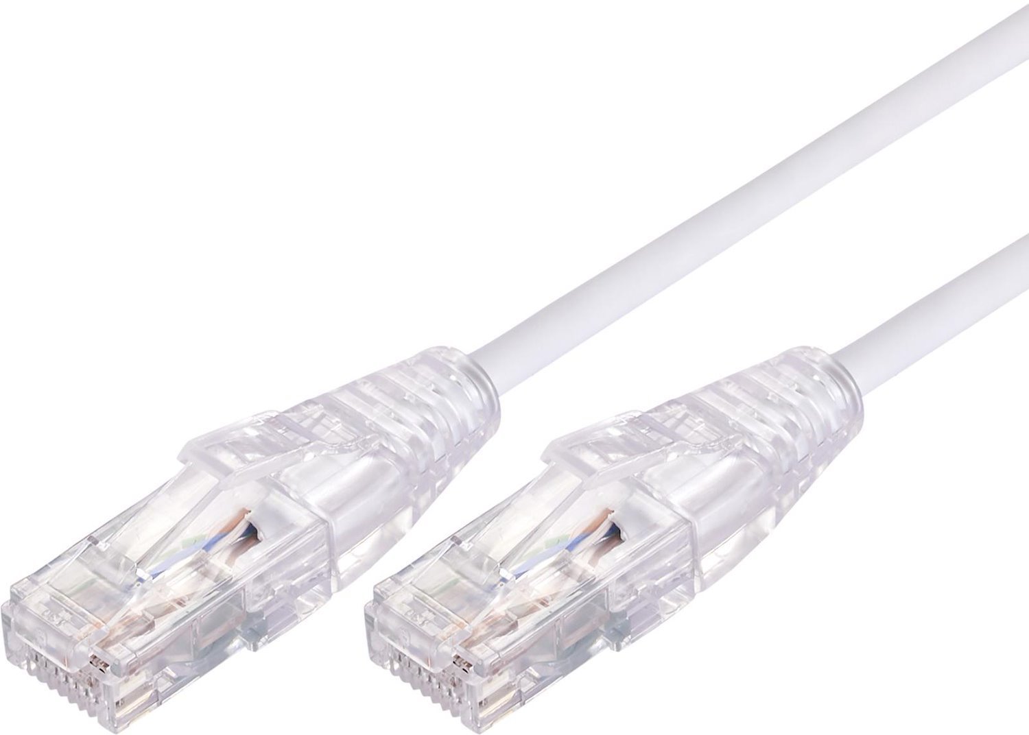 Comsol 0.5M RJ45 Cat 6A Ultra Thin Patch Cable - White