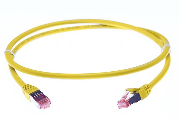 4Cabling 1M Cat 6A S/FTP LSZH Ethernet Network Cable: Yellow