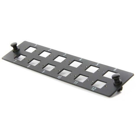 4Cabling Adaptor Plate - 12 Port LC Duplex Adaptor Plate Unloaded