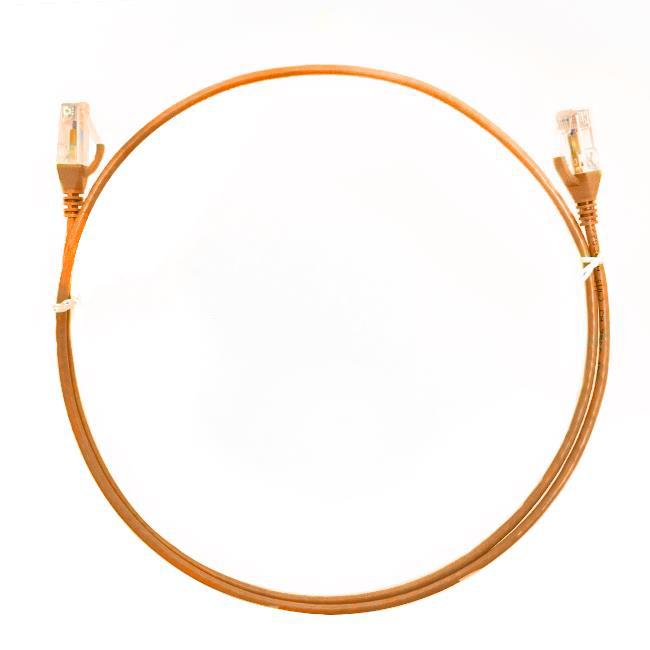 4Cabling 2.5M Cat 6 RJ45 RJ45 Ultra Thin LSZH Network Cables : Orange