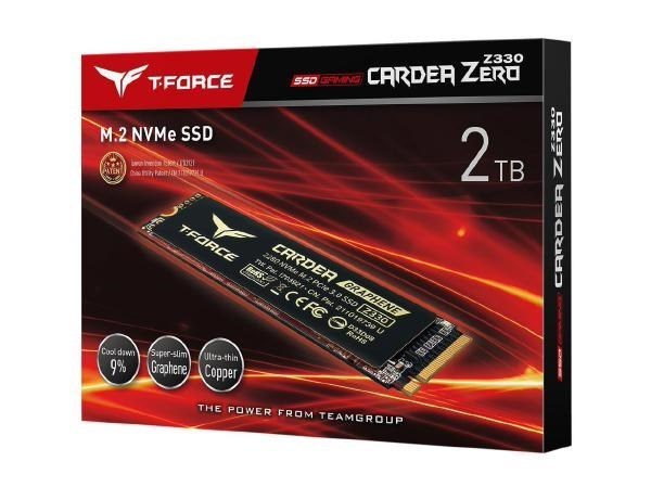 Teamgroup T-Force Cardea Zero Z330 2TB With SLC Cache Graphene Copper Foil 3D Nand TLC NVMe PCIe Gen3 X4 M.2 2280 Gaming Internal SSD