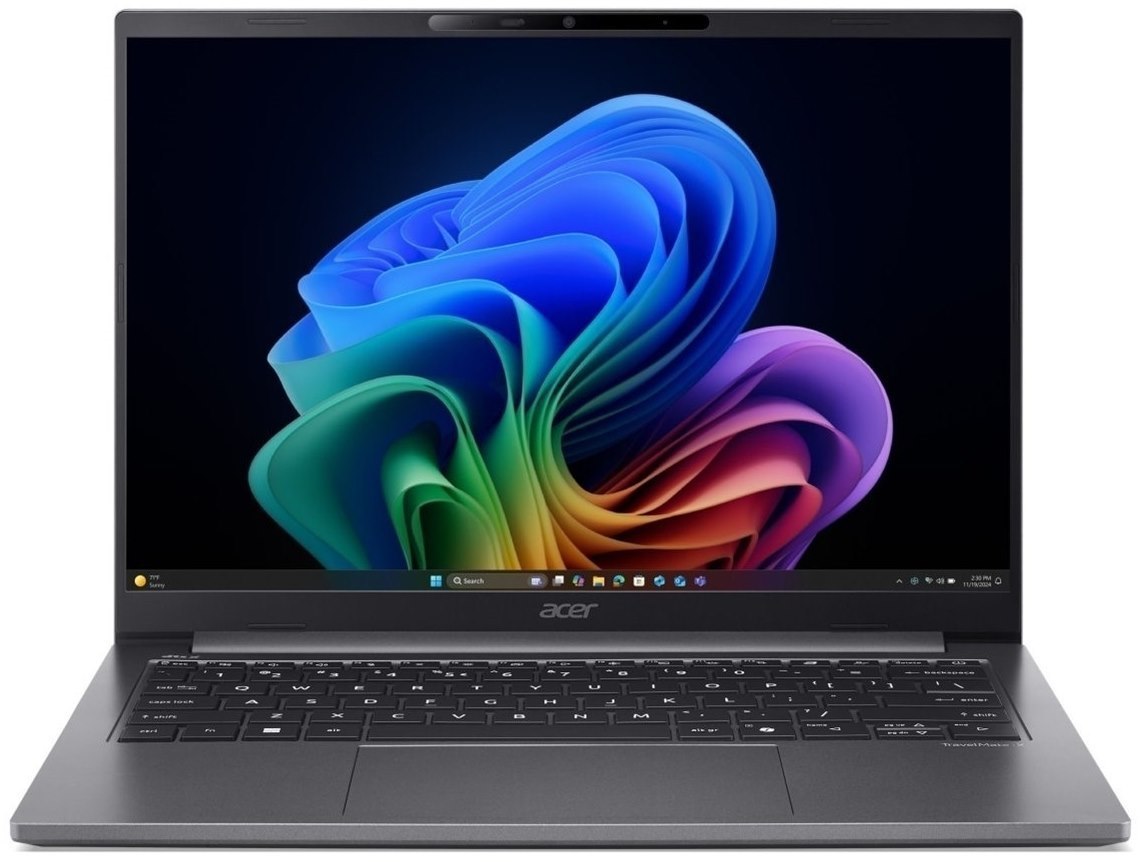 Acer TravelMate X4 14 AI TMX414-51-TCO TMX414-51-TCO-74HC 35.6 cm (14") Copilot+ PC Notebook - WUXGA - 60 Hz - Intel Core Ultra 7 258V - 32 GB - 1 TB SSD - US International Keyboard - Iron