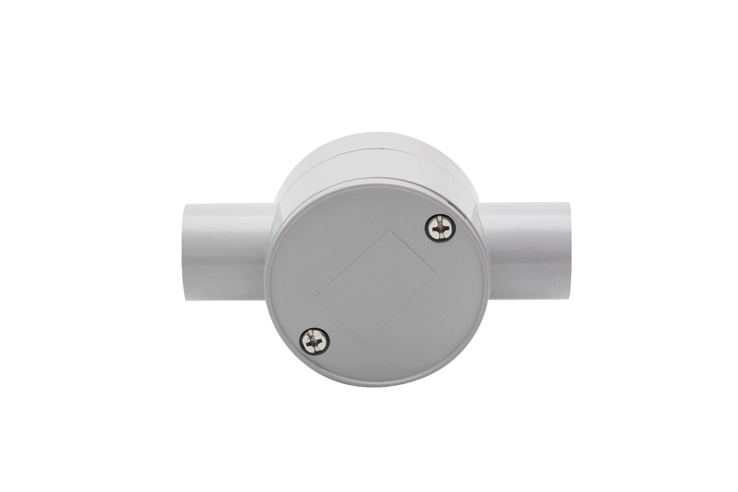 4Cabling 4C | Junction Box 20MM 2 Way Through - 10 Pack