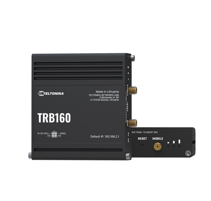 Teltonika TRB160 4G Lte Cat 6 IoT Gateway, Ultra-Small, Lightweight, Energy-Efficient, Cellular Speeds Of Up To 300 MBPS, Usb Type-C, Psu Included
