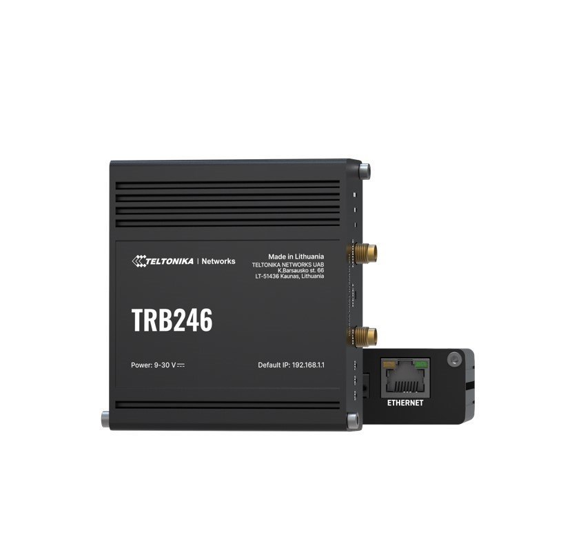 Teltonika TRB246 Industrial IoT Gateway, 4G/LTE(Cat 4), Dual Sim, Auto-Failover, Backup Wan, Supports DNP3, DLMS, Modbus, Psu Excluded