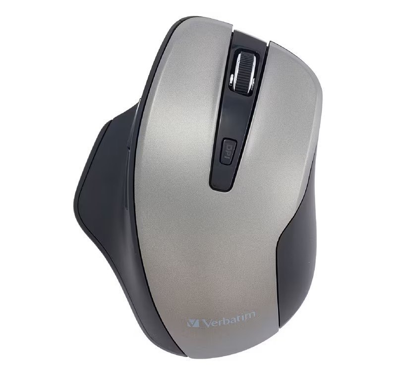Verbatim Silent Ergonomic Wireless Led Mouse Graphite