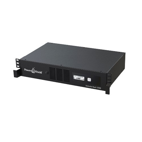 PowerShield Defender RackMount 1500Va, 2Ru Shallow Depth Ups, 5 Aus Sockets, User-Replaceable Batteries, 2-Year Warranty