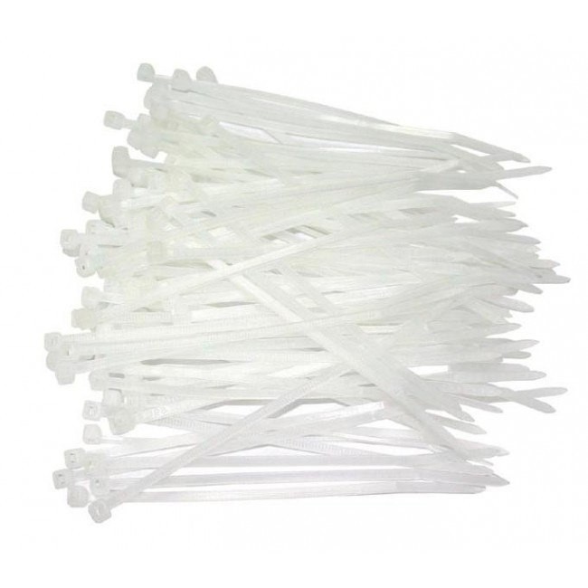 4Cabling Cable Ties - Nylon 280mm(L) X 4.8mm(W) Natural | Bag Of 100